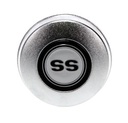 Steering Wheel Horn Cap (Standard & Deluxe) - Polished Chrome with "SS" Inseert - 68 Camaro RS or SS