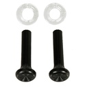 Dash Side Vent Pull Knobs & Clear Ferrules - 4 Piece Set for Both Sides - 68 Camaro Firebird