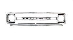 [160-4069-CS] Grille Shell w/ Chevrolet Letters - Chrome Steel - 69-70 Chevy Truck Blazer Suburban