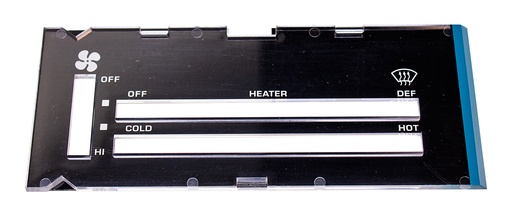 [R-417] Heater Control lens without A/C - 80-81 Camaro