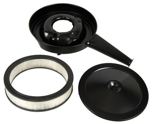 [W-260] Cowl Induction Air Cleaner - With Black Lid & Filter - 70-72 Chevelle El Camino; 69 Camaro