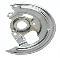 [W-383] Disc Brake Backing Plates - LH/RH Pair - 69-72 Chevelle El Camino Monte Carlo GTO Skylark