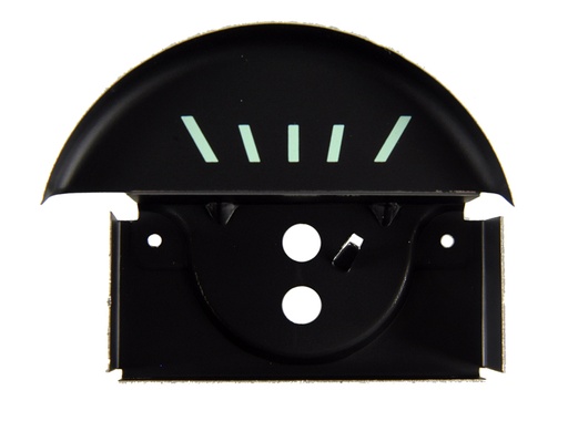 [W-406A] Console Fuel Gauge Face - Black - 67 Camaro