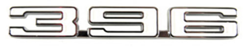 [W-840A] Fender Emblem - LH - "396" - 68 Camaro