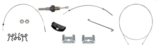 [W-863] Parking Brake Cable Kit - All Cables with Hardware - 67-69 Camaro Firebird