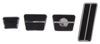[W-880] Pedal Pad & Trim Kit - Manual Trans with Disc Brakes - 67-68 Camaro Firebird; 68 Chevy II Nova; 68-72 Chevelle El Camino