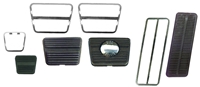 [W-882] Pedal Pad & Trim Kit - Manual Trans with Disc Brakes - 69-72 Camaro; 69-72 Nova; 70-72 Firebird