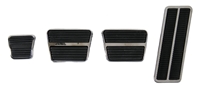 [W-883] Pedal Pad & Trim Kit - Manual Trans with Standard Brakes - 69-72 Camaro; 69-72 Nova; 70-72 Firebird
