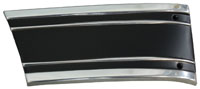[X231-4069-2BR] Lower Front Fender Molding - RH (Black) - 69-72 Chevrolet GMC Pickup, Blazer & Jimmy