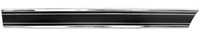 [X731-4069-28BL] Front Lower Bed Molding - Black - LH - 69-72 Chevy GMC Truck Long Bed Fleetside